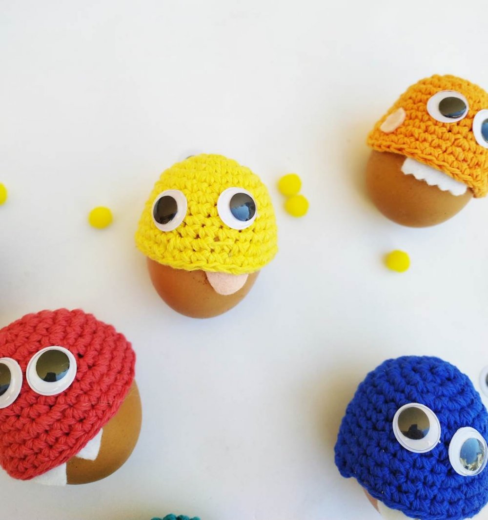Kawaii Crochet Eggs Benedict