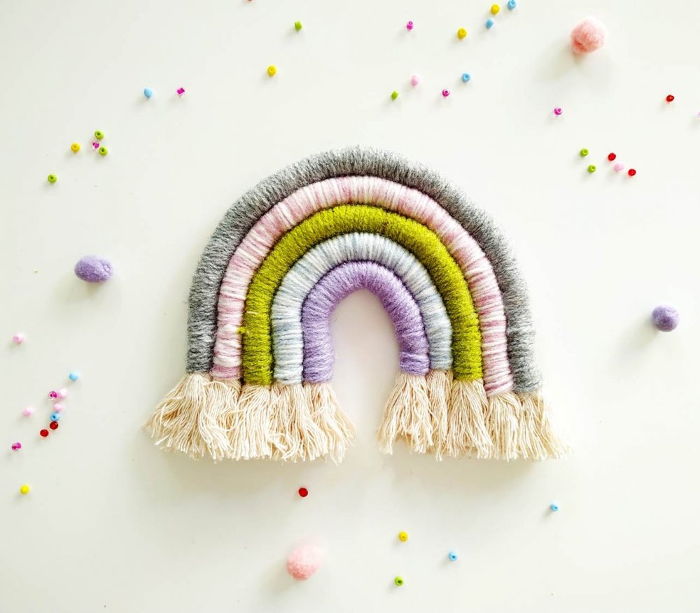 macrame rainbow tutorial