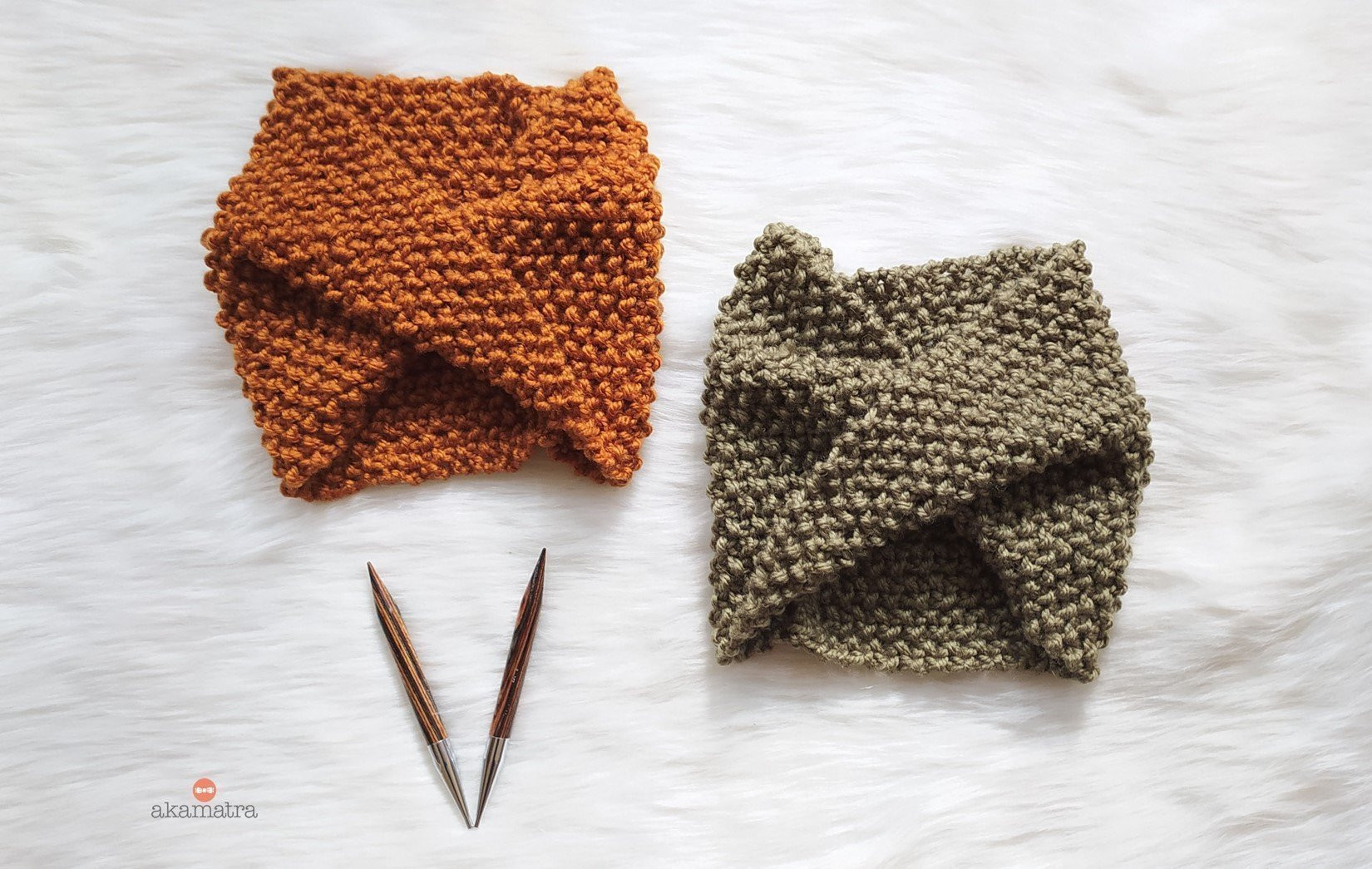 pinwheel earwarmer knitting pattern