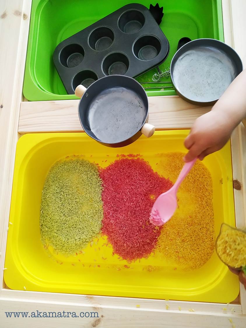 How to dye rice with natural food coloring