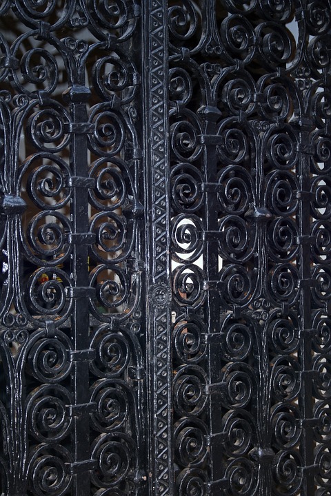 Door, Metal, Black, Entrance, Security, Closed, Steel
