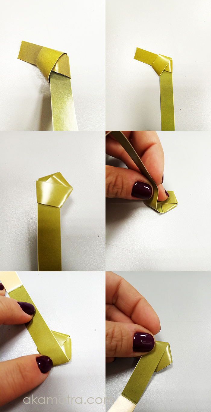How to make 3D origami paper stars - Akamatra