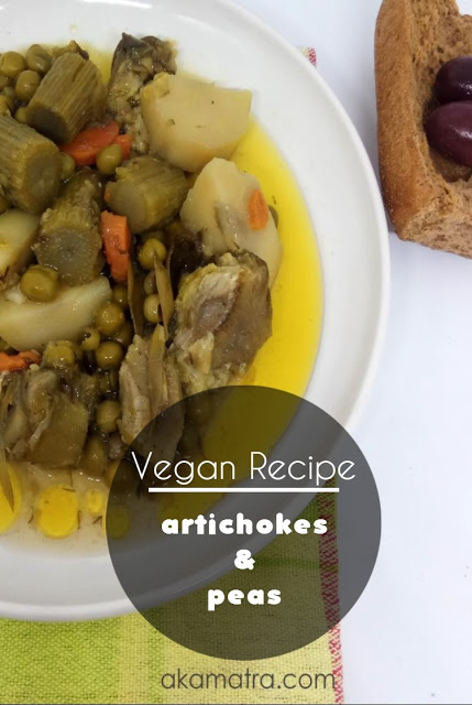 Artichokes and peas – Vegan recipe