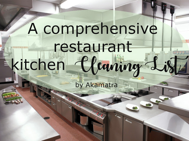 A Comprehensive Restaurant Kitchen Cleaning List