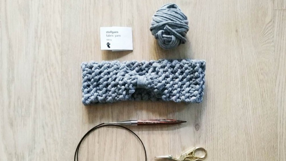 T Shirt Yarn Headband Knitting Pattern Akamatra
