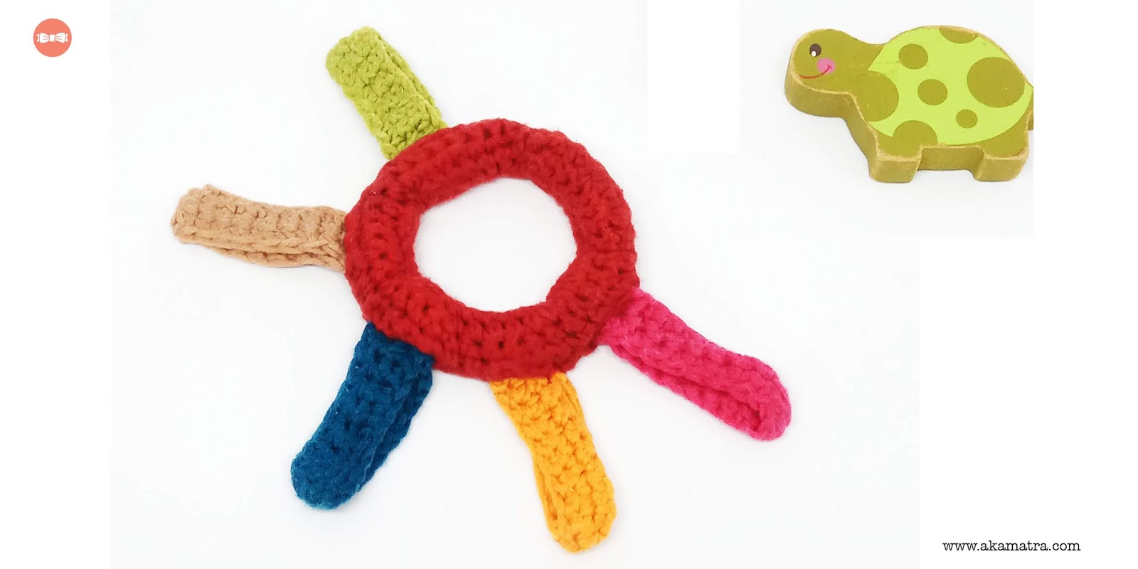How to make a yarn teether for your baby - Free crochet pattern